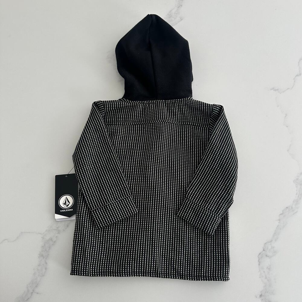 NWT Toddler Volcom Hooded Button Up Flannel size 18mo - Picture 8 of 9